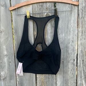 PINK Victoria's Secret Black Racerback Sports Bra Intimates